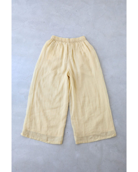 日だまりイエローリネンブラウスとパンツの2点セット【set】
