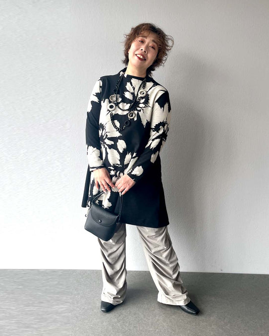 着映え＆体系カバーが叶う絶妙バランスコーデ