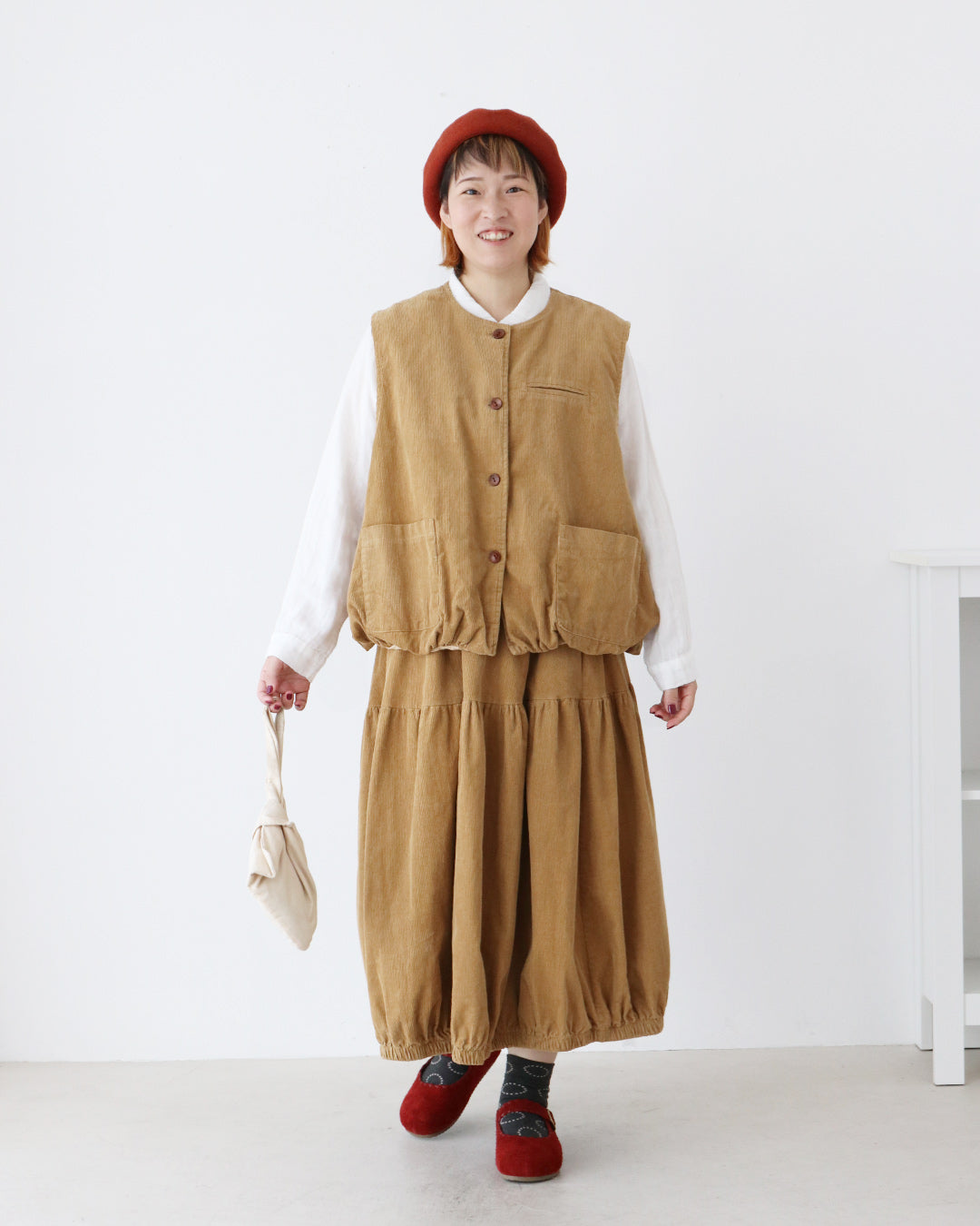 やわらかな冬のおでかけコーデ