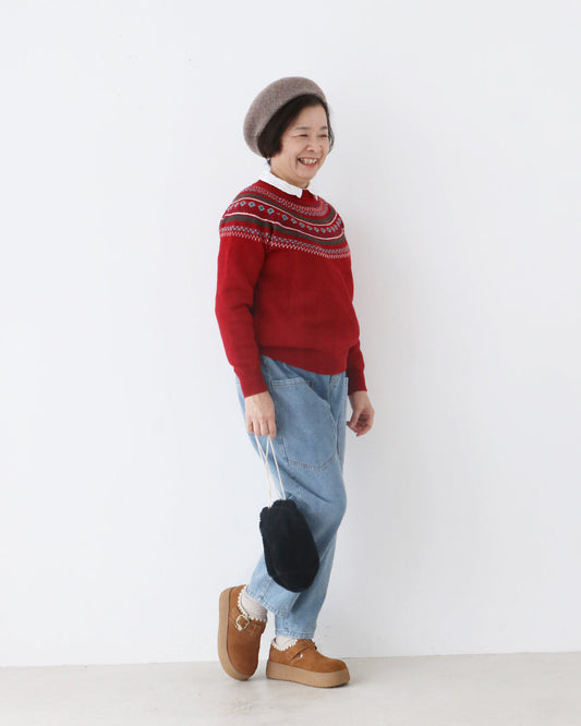 あたたかみのある大人カジュアルコーデ