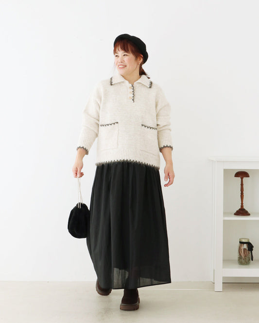 落ち着いた中にも可愛らしさが漂う、冬のお出かけコーデ