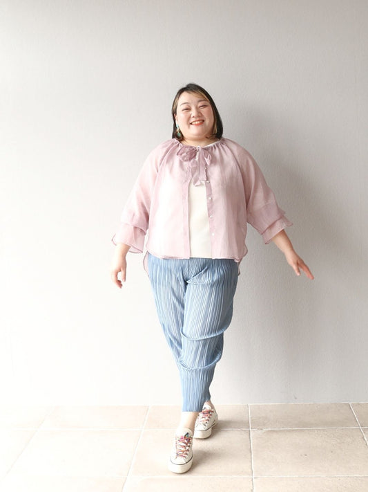 春の光を透過する♪ 涼やかラベンダーと水色の透明感スタイル