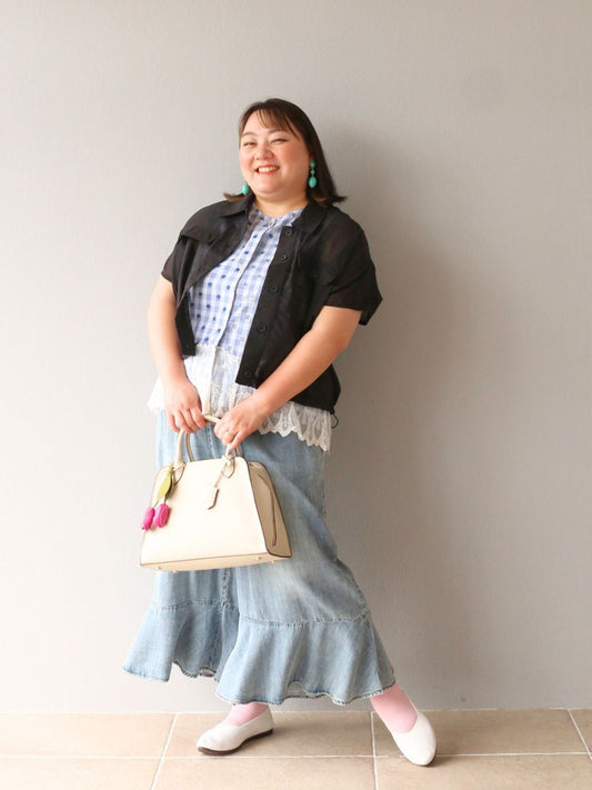 透け感を楽しむ、爽快レイヤード