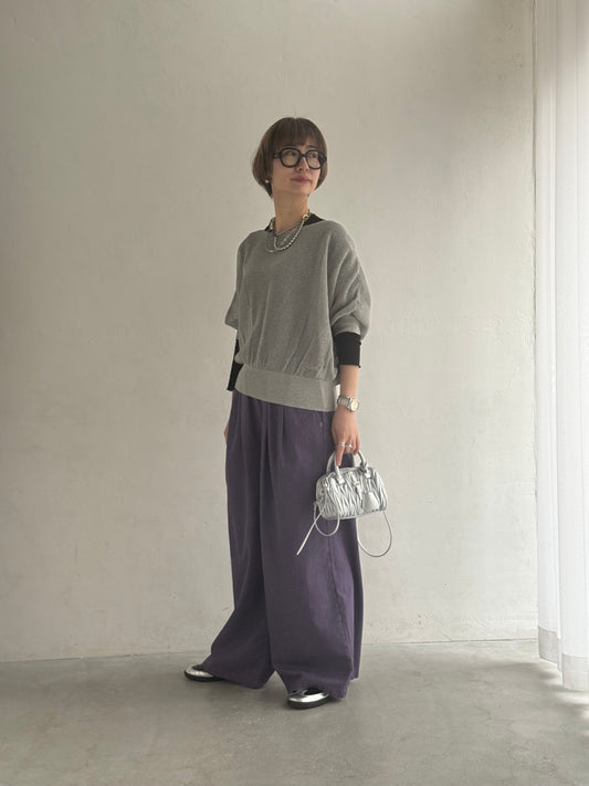 ゆるシルエットパンツで大人カジュアルコーデ