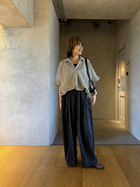 秋につなげる残暑コーデ