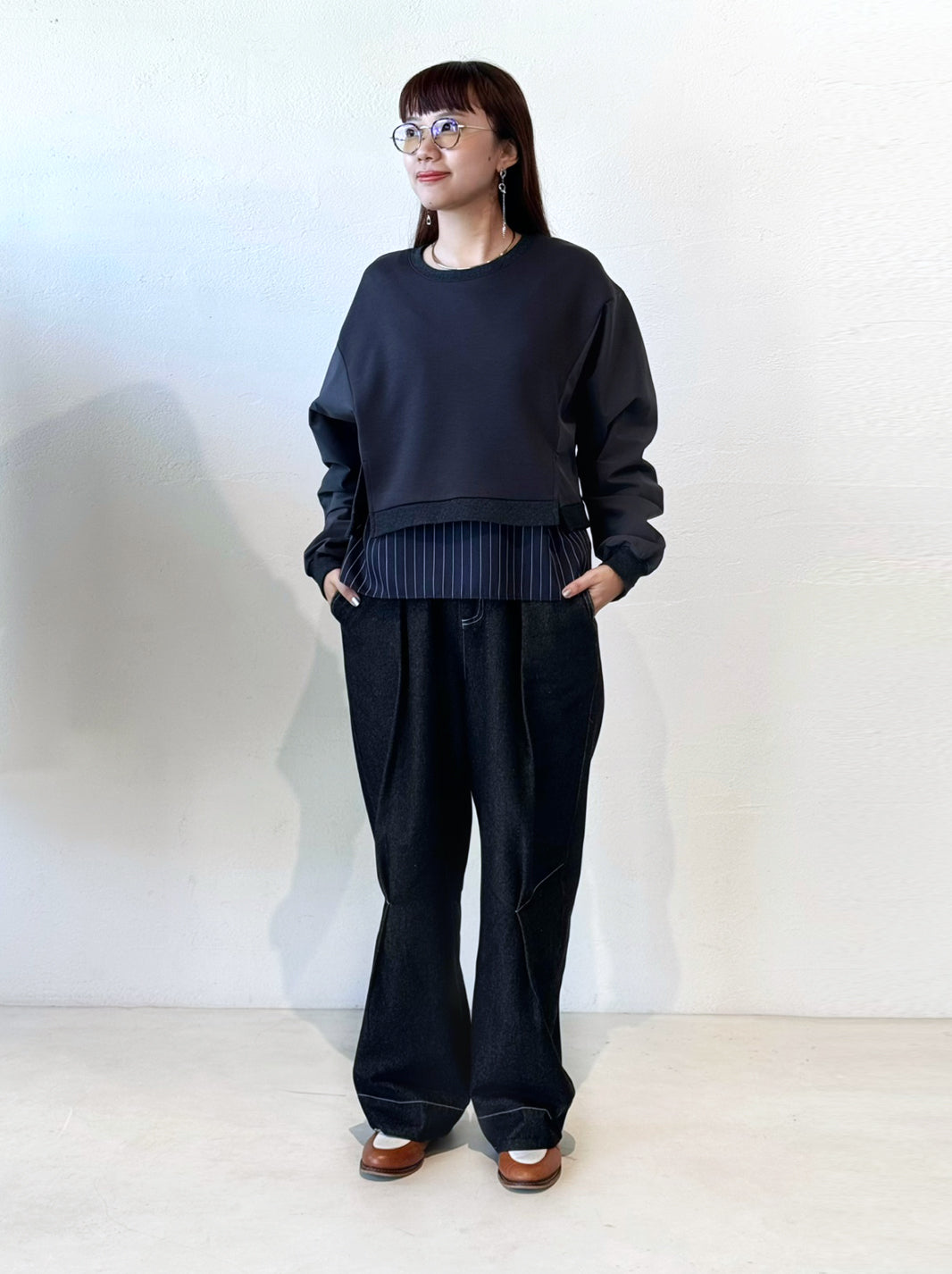 カジュアルだけど、ひと味違う🖤