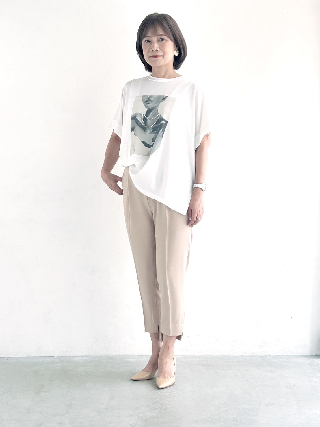 Ｔシャツだってエレガントに着たい！ 大人リッチカジュアルコーデ