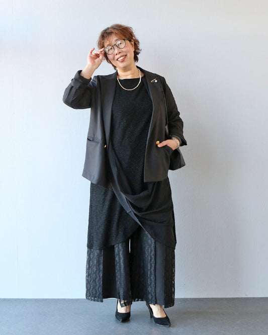 【卒業・入学】異素材ブラックでつくる、品格モードスタイル