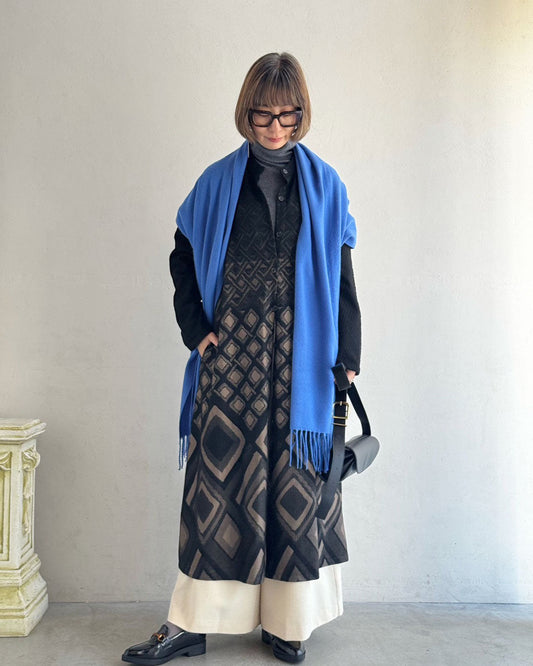 柄で魅せる　大人のための羽織りコーデ