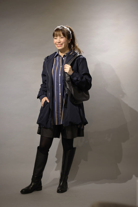 ストライプがポイント！大人可愛い秋のカジュアルスタイル