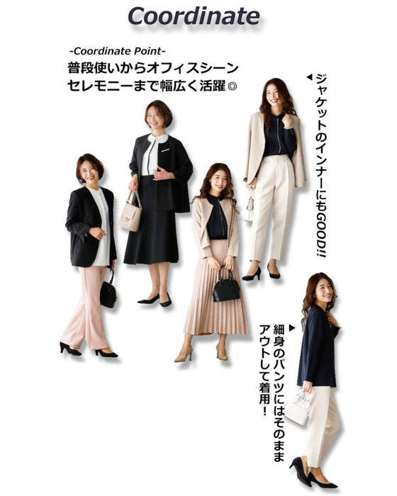 お仕事スーツの インナー ブラウス 普通にならない!