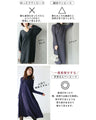 A loose, slender-looking long knit dress