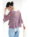 Cool layered crochet top