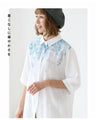 Sprouting watercolor leaf shirt