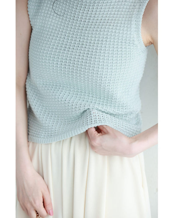 Summer knit short cut and sew top