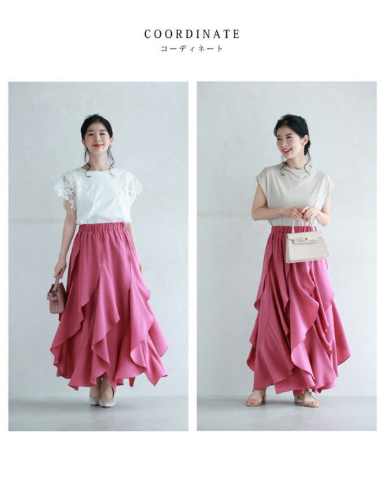 ひらひら花びらフリルスカート