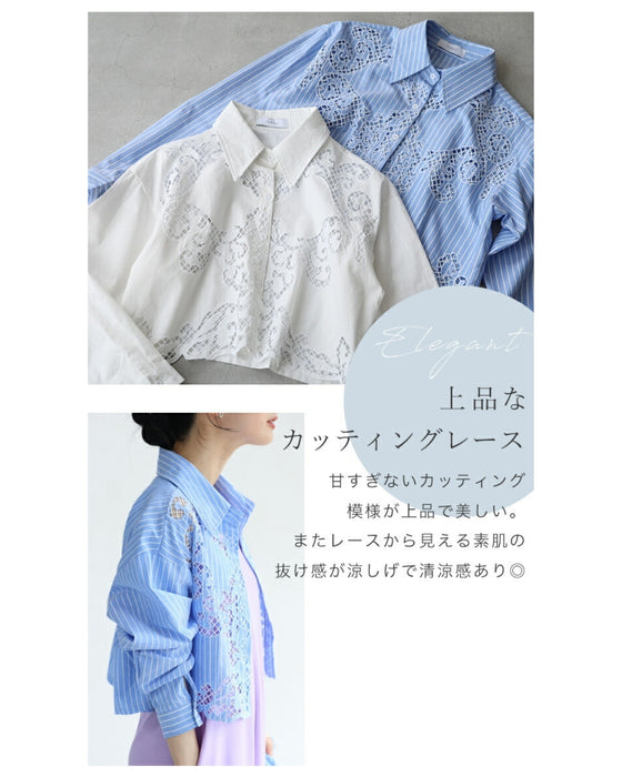 ノースリにレースシャツ -カーデじゃない選択肢-