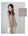 Color-blocked work blouse