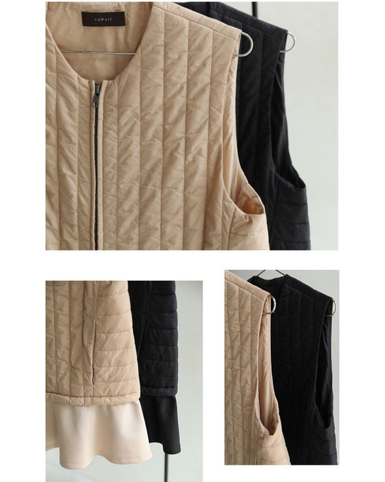 Cinderella vest that doesn't hide the cuteness of the knit