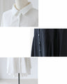 [SANPO LUSSO] Elegant draped shirt