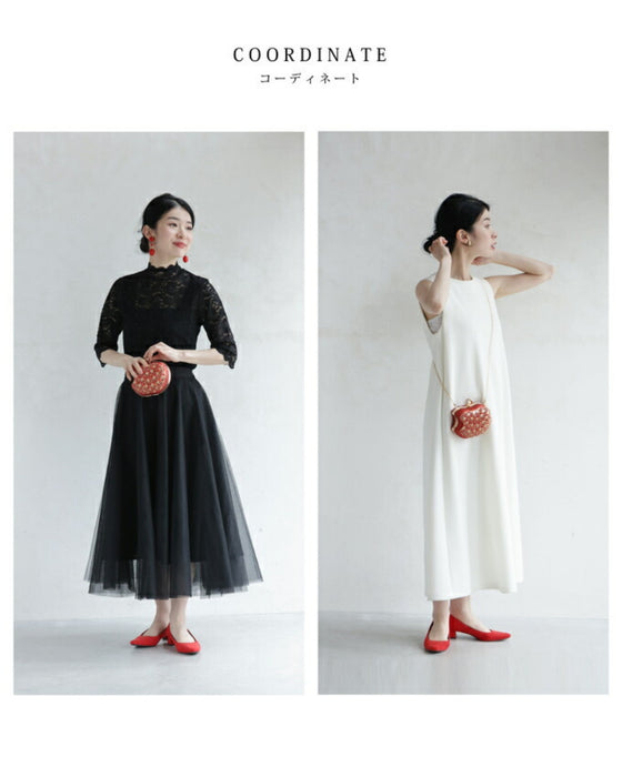 (ショルダーチェーン付き)オリエンタルな装飾が煌めくキラキラりんごミニバッグ