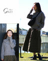 A new style of knitwear: knit top with snood