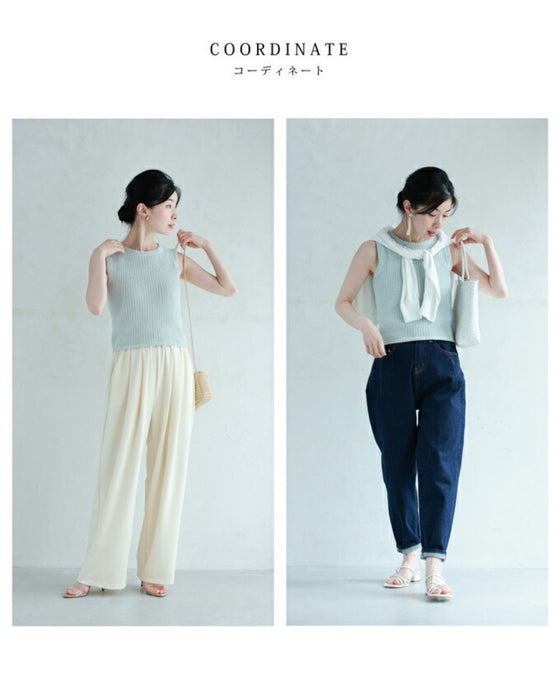 Summer knit short cut and sew top