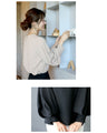 Feminine blouse with floppy sleeves