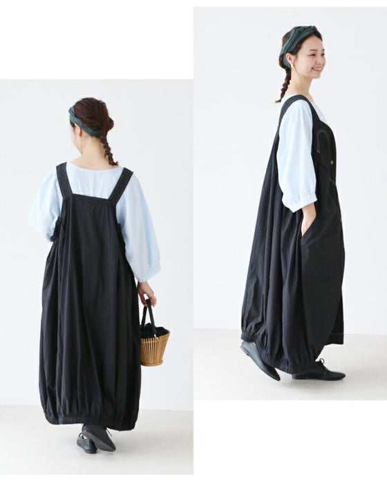 Mixed fabric and stitched jumper skirt