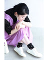 可愛い小花柄ショートソックス2点セット　返品・交換不可