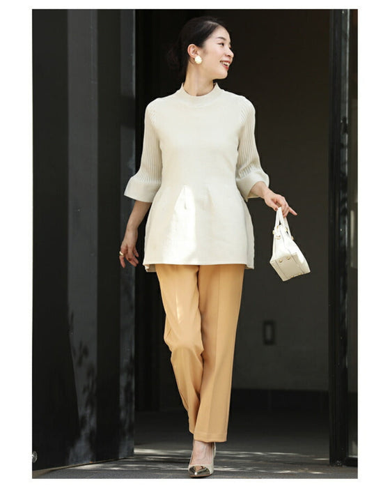 ふんわり立体感 つぼみニット