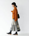 A knit skirt with a fun pattern