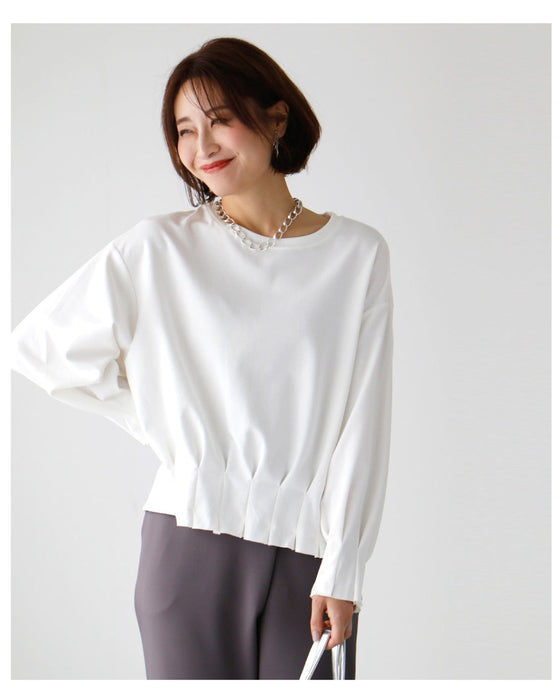 Ordinary long sleeve T-shirts just aren't enough! Stylish cut-and-sew tops