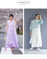 錯視スリットの重ね着刺繍ベールジレ