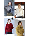 A new style of knitwear: knit top with snood