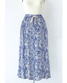 (Petticoat included) A cool and refreshing long skirt with an animal print
