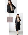 Color-blocked work blouse