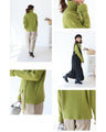Light green knit with no-pull design