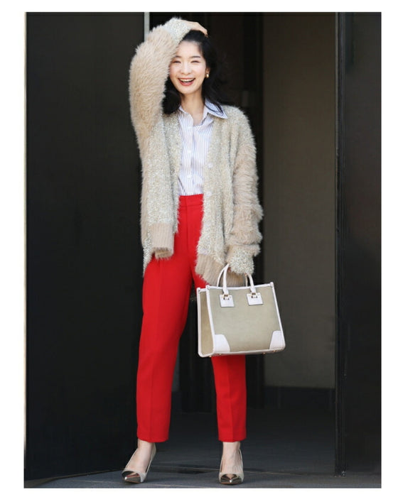 好きがつまった ざっくりキラふわカーデ