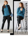 otona original tops: Floral shirring that can be the centerpiece of your outfit (blue)