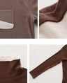 [Sale items cannot be returned or exchanged] Bicolor turtleneck top
