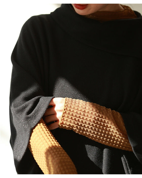 インナーに重ねる 七分丈ニットソー