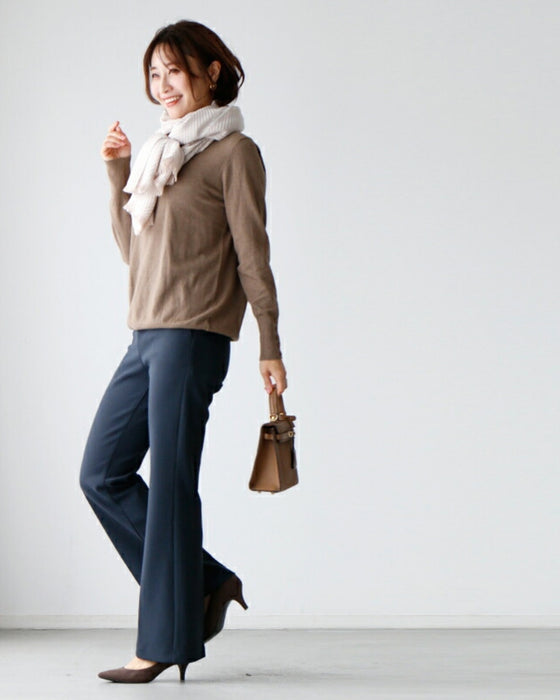 The secret to beautiful legs! Modern flared stretch pants