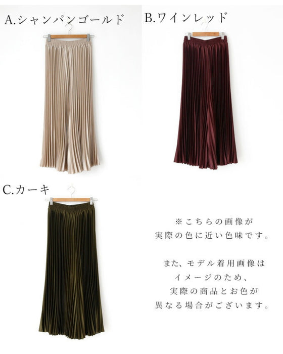 Shiny pleated pants to elevate your outfit