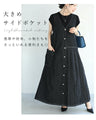 Front and back 2-way denim overalls