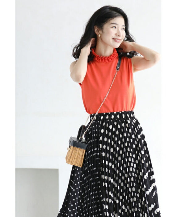 大人が穿けるドットスカート