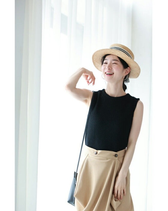Summer knit short cut and sew top
