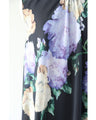 A sheer floral mini dress with a translucent feel