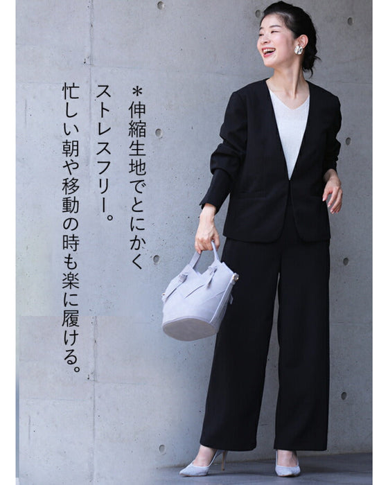 薄手ver 低身長さん対応 脚が長く見える 着回しパンツ