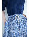 (Petticoat included) A cool and refreshing long skirt with an animal print